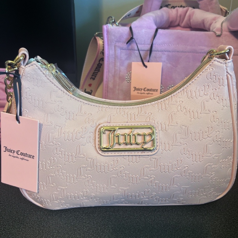 Juicy Couture GP Pink Diamond Statement Shoulder Bag NWT